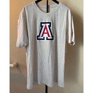 Arizona Wildcats T-Shirt Men's 2XL Gray University of Arizona NCAA Logo Tee
